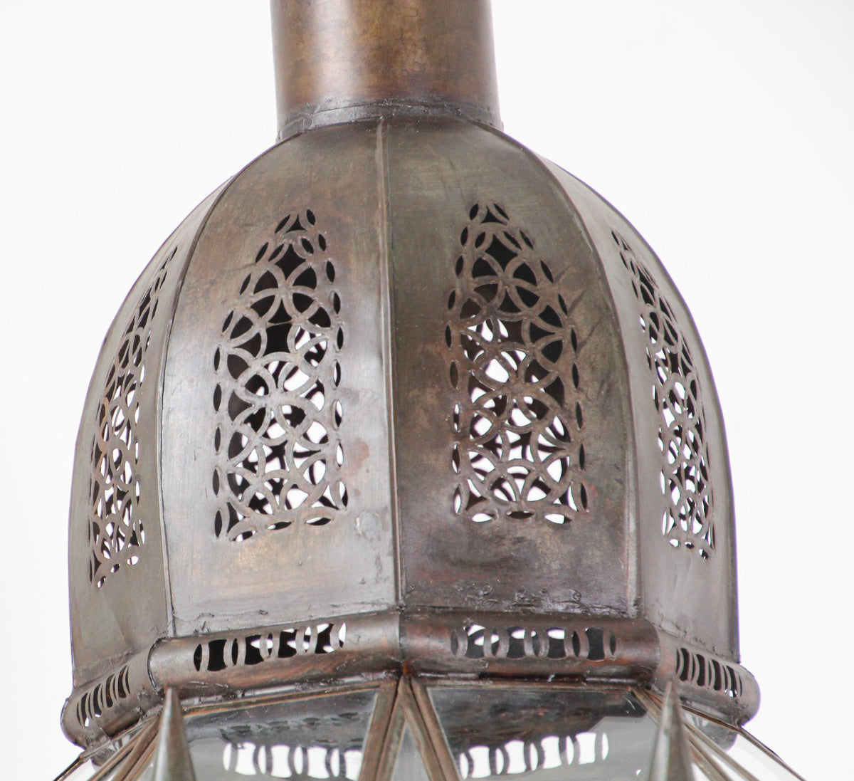 Large Clear Glass Moorish Mamounia Pendant Chandelier, Clear Glass – view 9