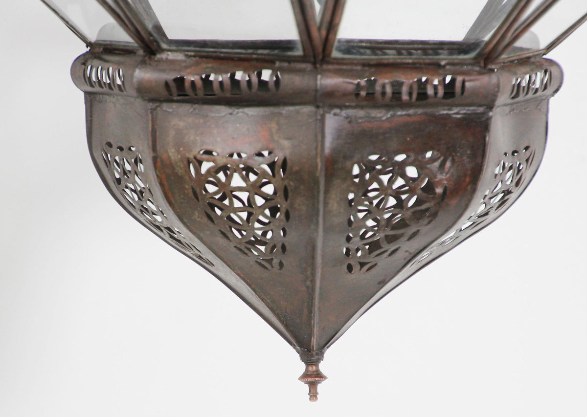 Large Clear Glass Moorish Mamounia Pendant Chandelier, Clear Glass – view 10