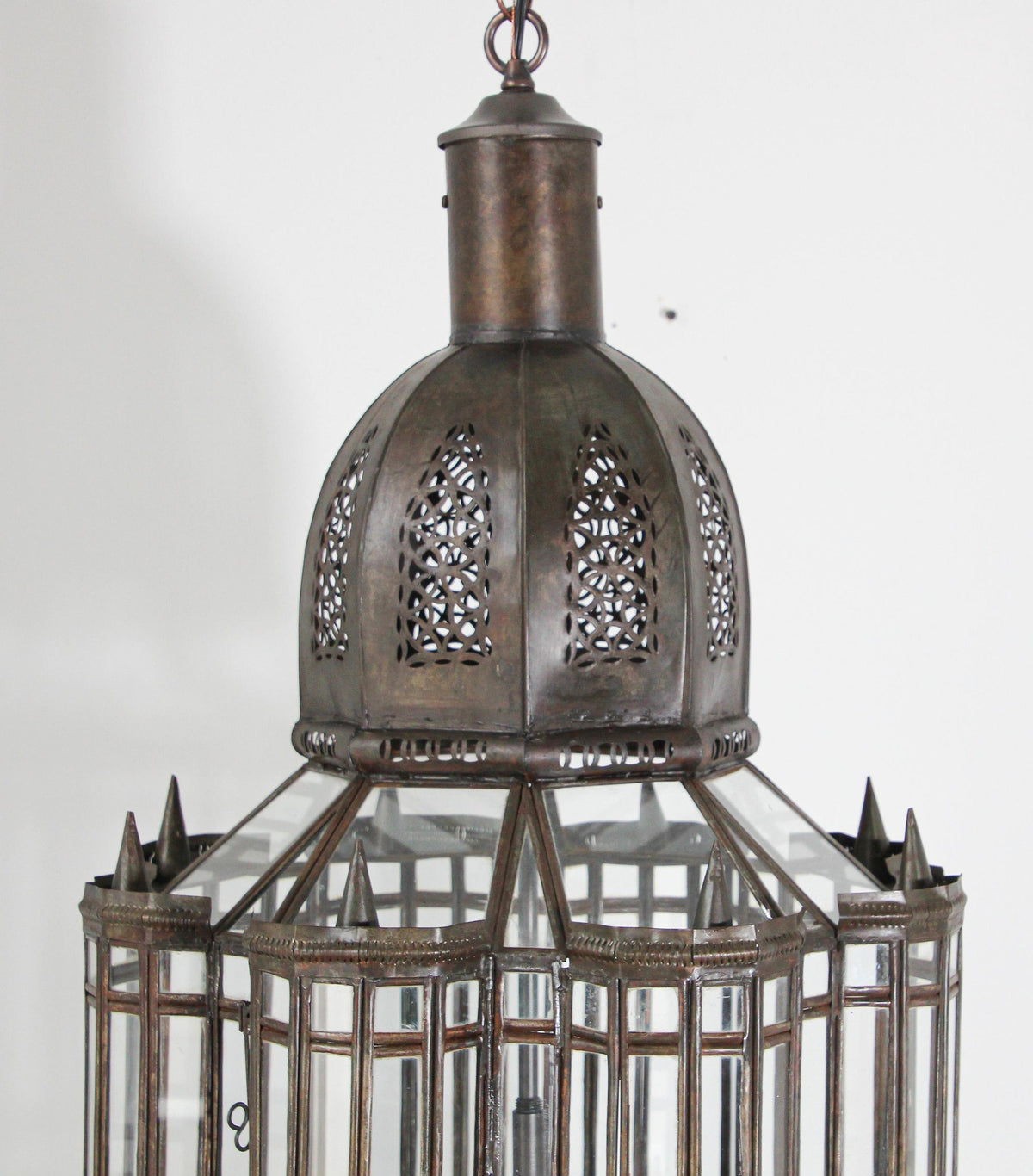 Large Clear Glass Moorish Mamounia Pendant Chandelier, Clear Glass – view 12