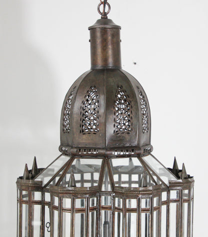 Large Clear Glass Moorish Mamounia Pendant Chandelier, Clear Glass – view 12