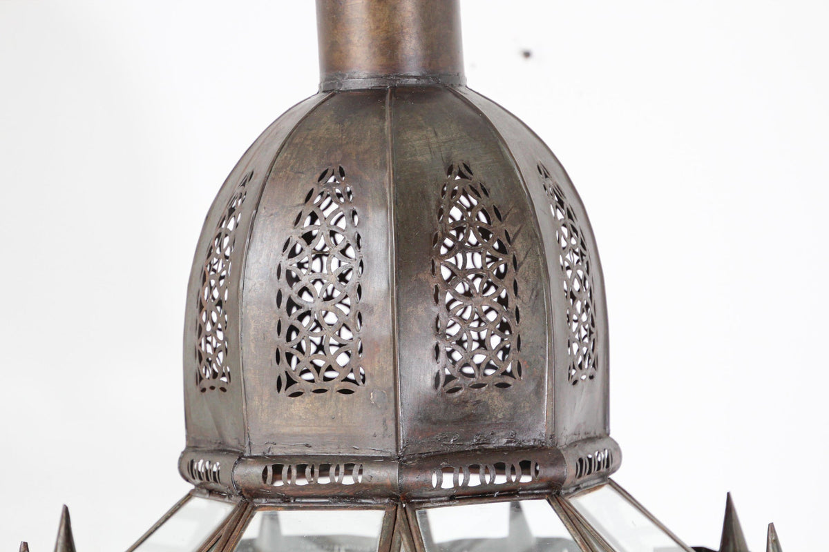 Large Clear Glass Moorish Mamounia Pendant Chandelier, Clear Glass – view 13