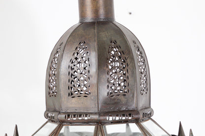 Large Clear Glass Moorish Mamounia Pendant Chandelier, Clear Glass – view 13