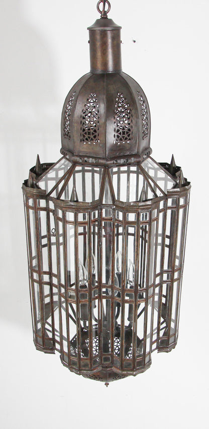 Large Clear Glass Moorish Mamounia Pendant Chandelier, Clear Glass – view 14