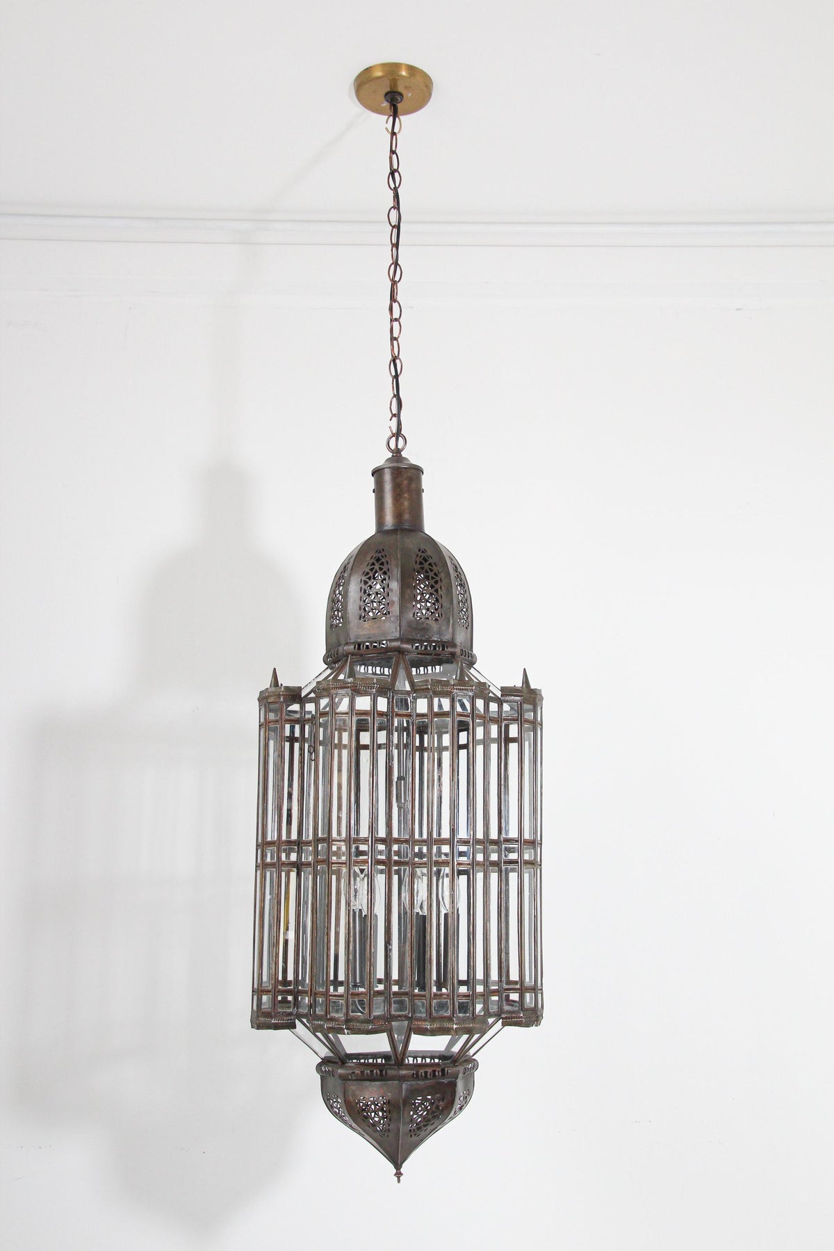 Large Clear Glass Moorish Mamounia Pendant Chandelier, Clear Glass – view 16