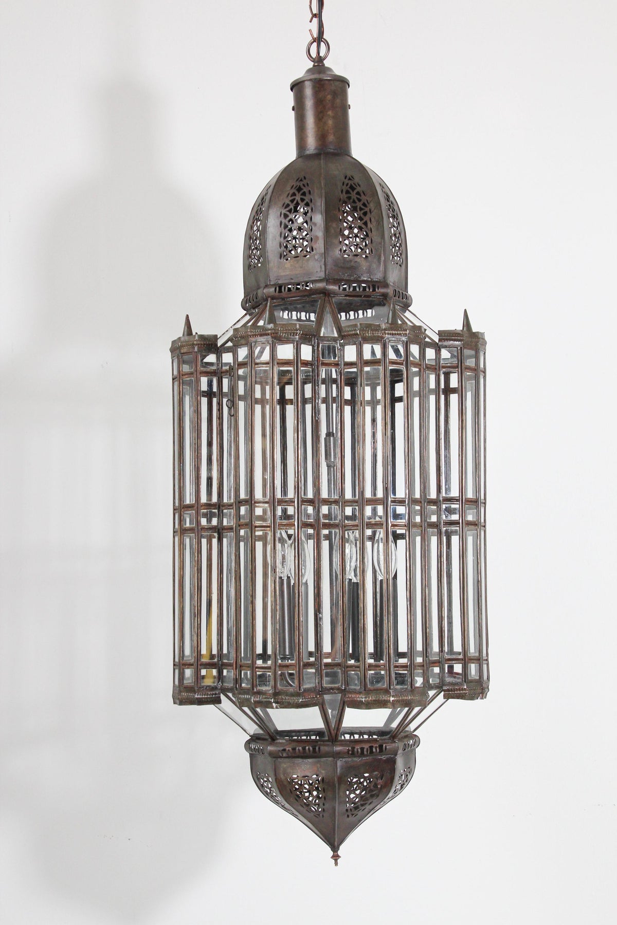 Large Clear Glass Moorish Mamounia Pendant Chandelier, Clear Glass – view 17