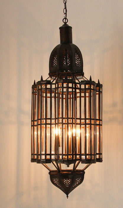 Large Clear Glass Moorish Mamounia Pendant Chandelier, Clear Glass – view 2