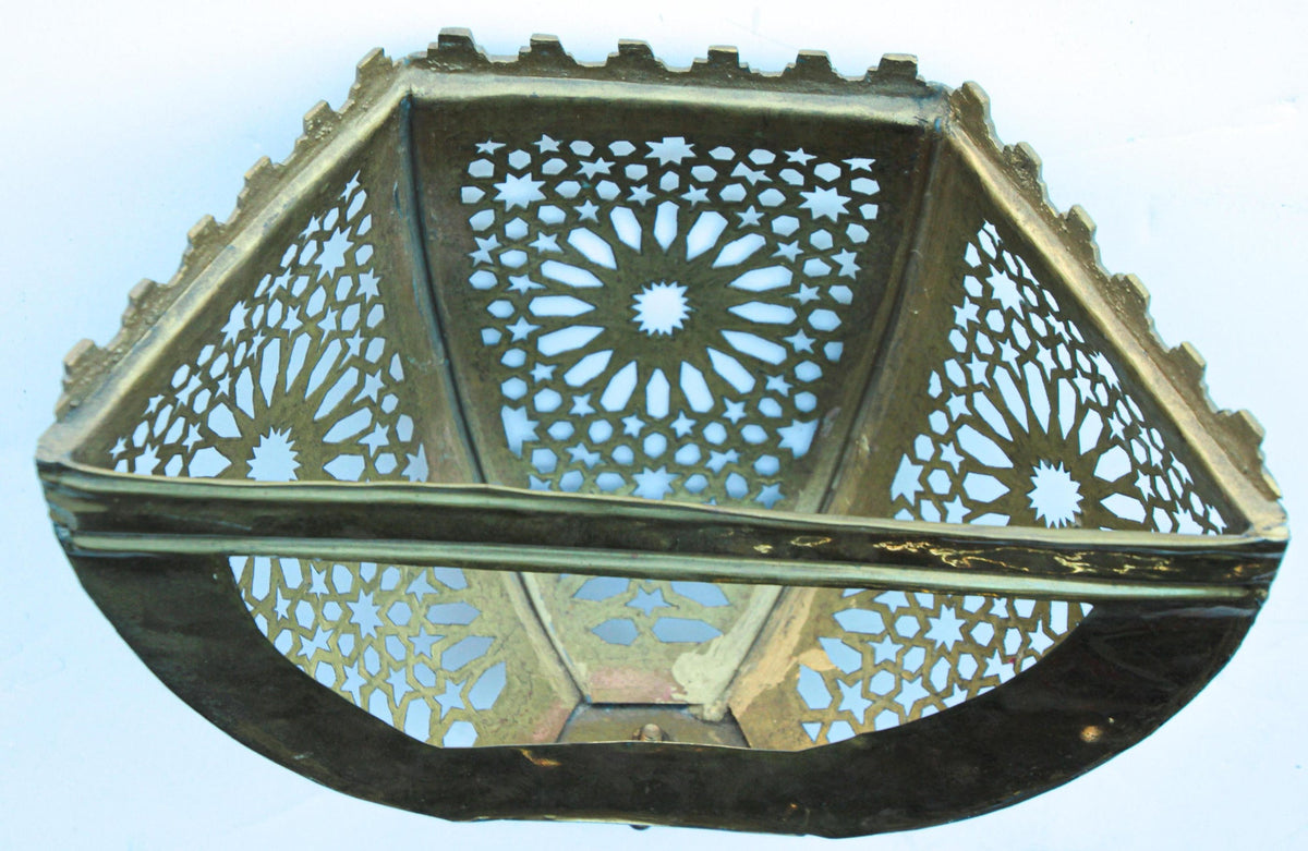 Handcrafted Brass Moorish Wall Sconce Shade by Berber Tribes, 1980 – view 8