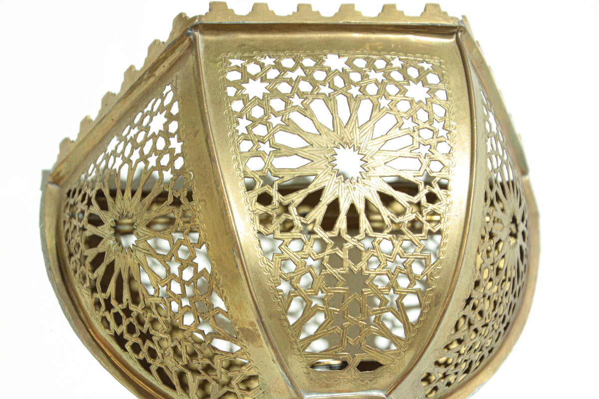 Handcrafted Brass Moorish Wall Sconce Shade by Berber Tribes, 1980 – view 5