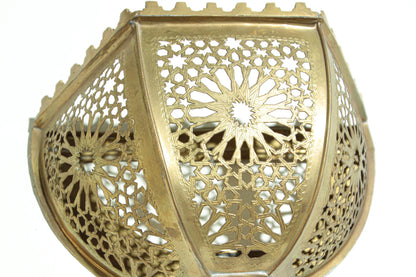 Handcrafted Brass Moorish Wall Sconce Shade by Berber Tribes, 1980 – view 5