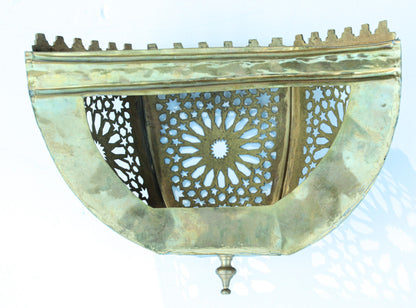 Handcrafted Brass Moorish Wall Sconce Shade by Berber Tribes, 1980 – view 7