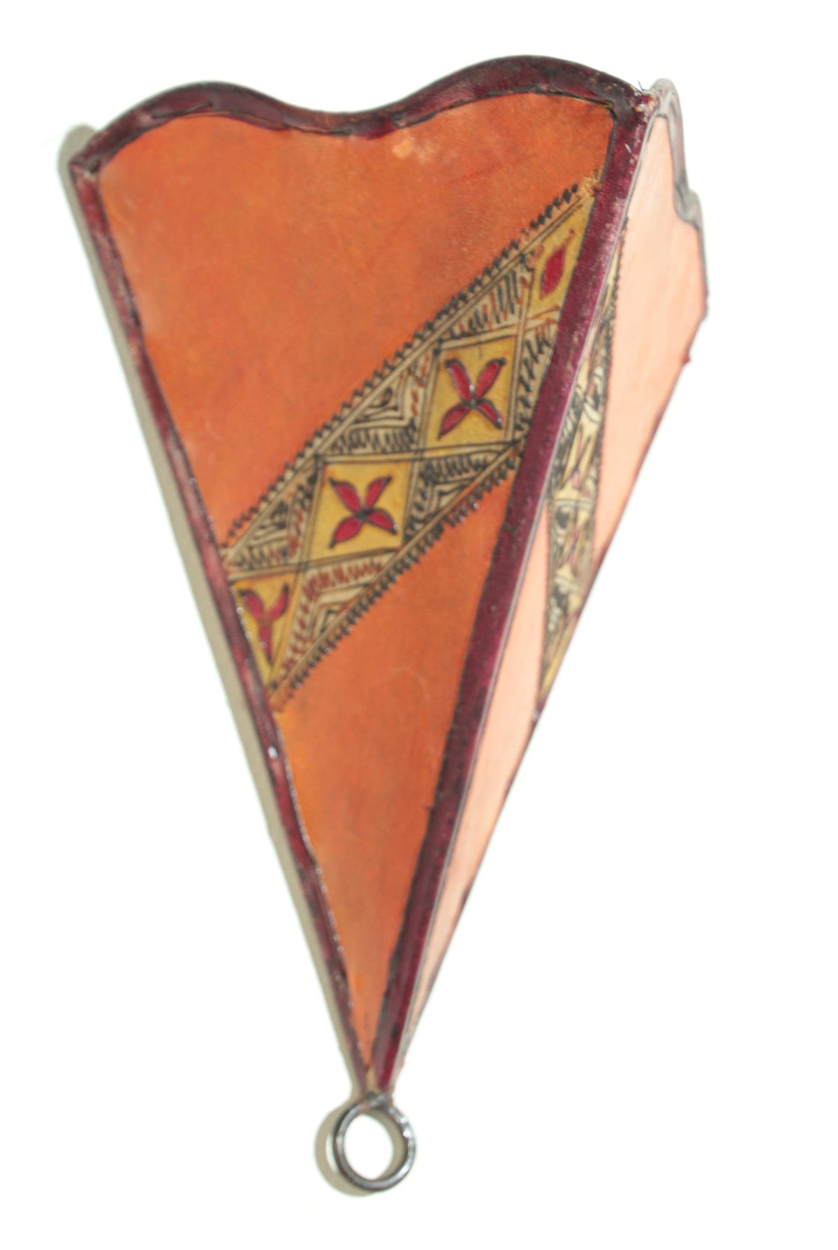 Vintage Parchment Tribal Art Wall Sconce North African – view 3