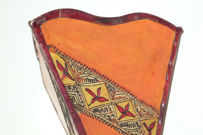 Vintage Parchment Tribal Art Wall Sconce North African – view 4