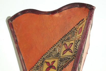 Vintage Parchment Tribal Art Wall Sconce North African – view 5