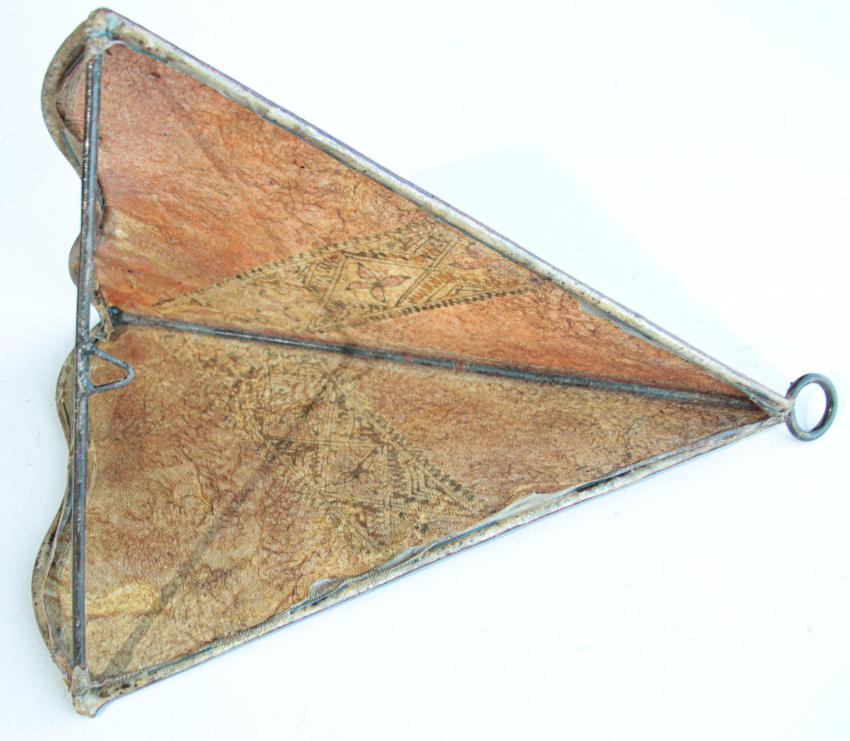 Vintage Parchment Tribal Art Wall Sconce North African – view 11
