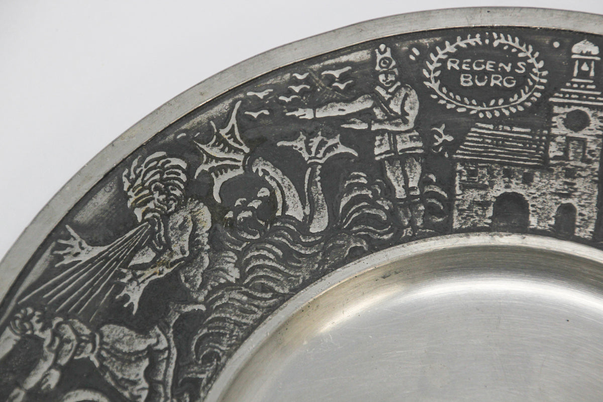 Hand Graved Metal Plate Regensburg Bauhaus Industrial Style — additional view 7