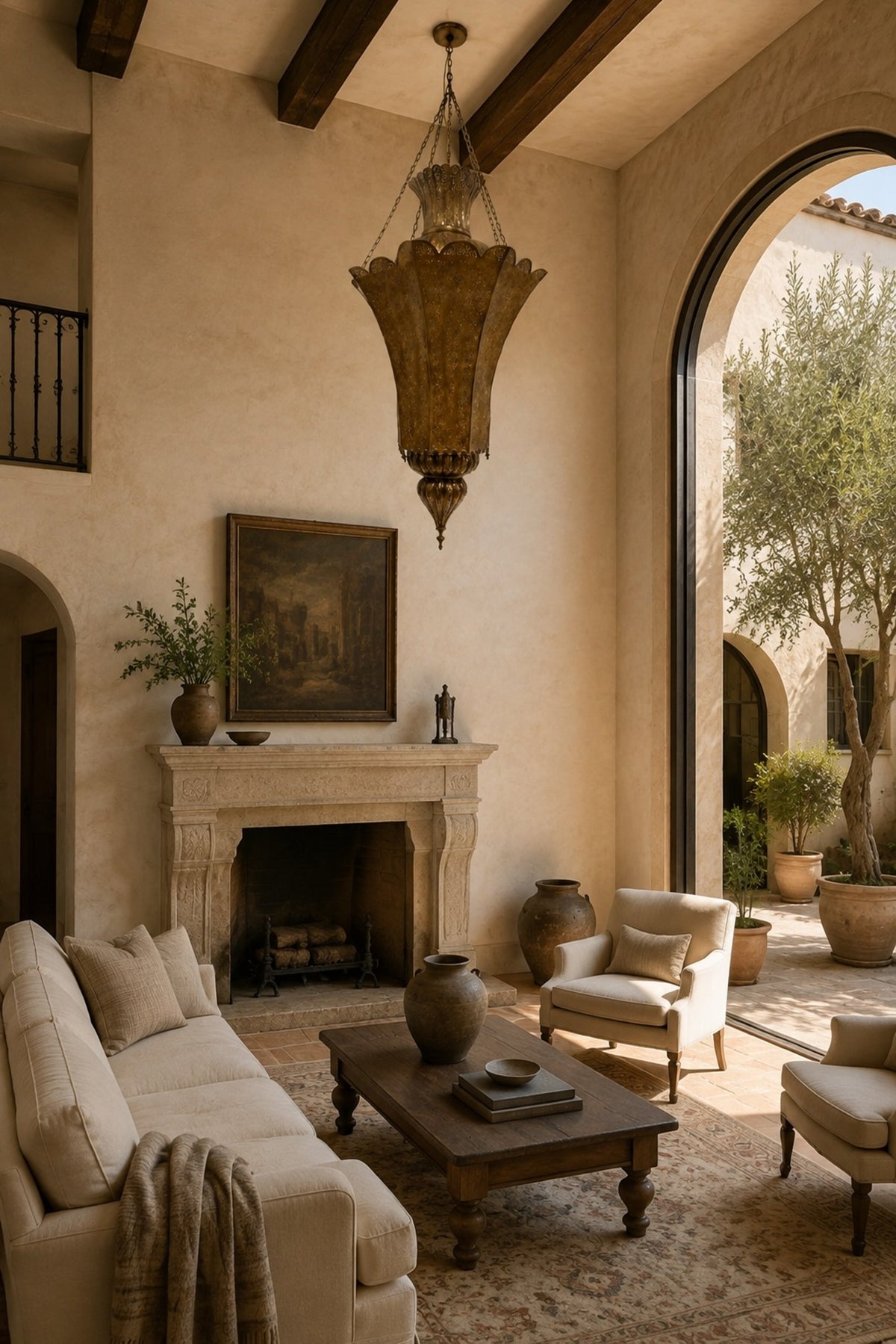 Monumental 88-Inch Moroccan Pierced Brass Chandelier Handcrafted in Marrakech – view 10