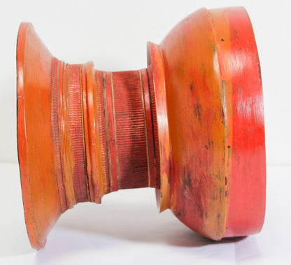 Burmese Red Lacquered Temple Offering Box, Carved Bamboo, 1940 — additional view 14