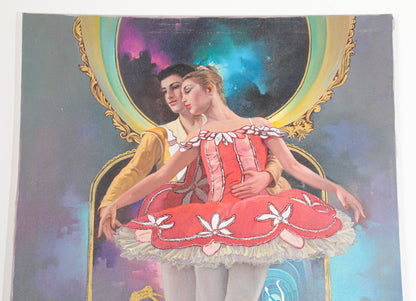 Mid-20th Century Signed Oil Painting of Classical Ballet Dancers — additional view 2
