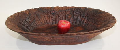 Large Hand-Carved Tribal Wooden Bowl from the Batak of Sumatra — additional view 14