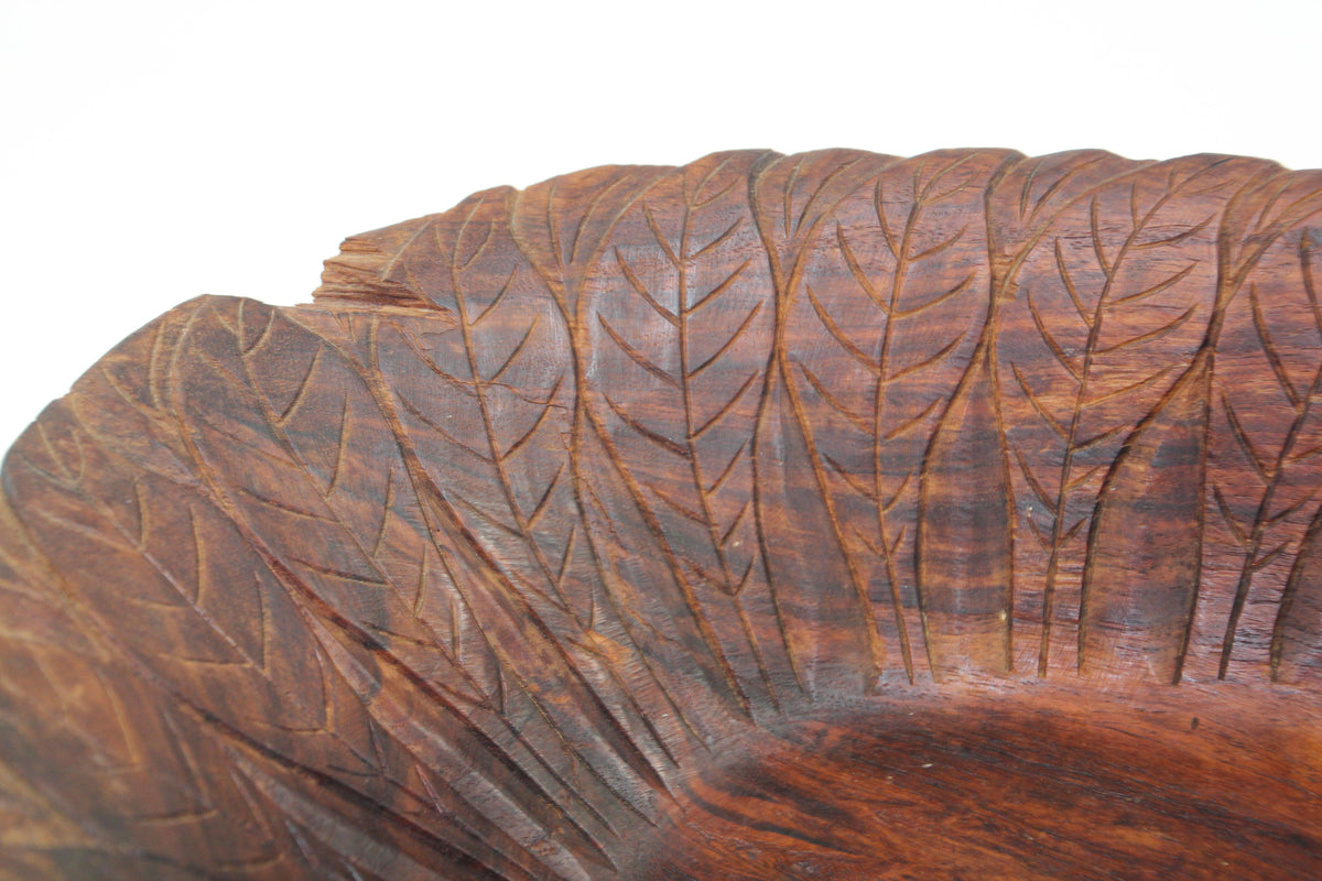 Large Hand-Carved Tribal Wooden Bowl from the Batak of Sumatra — additional view 3