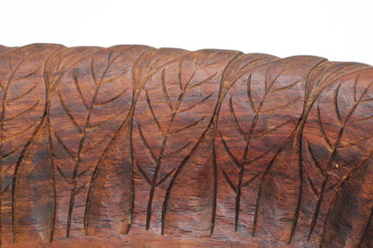 Large Hand-Carved Tribal Wooden Bowl from the Batak of Sumatra — additional view 4