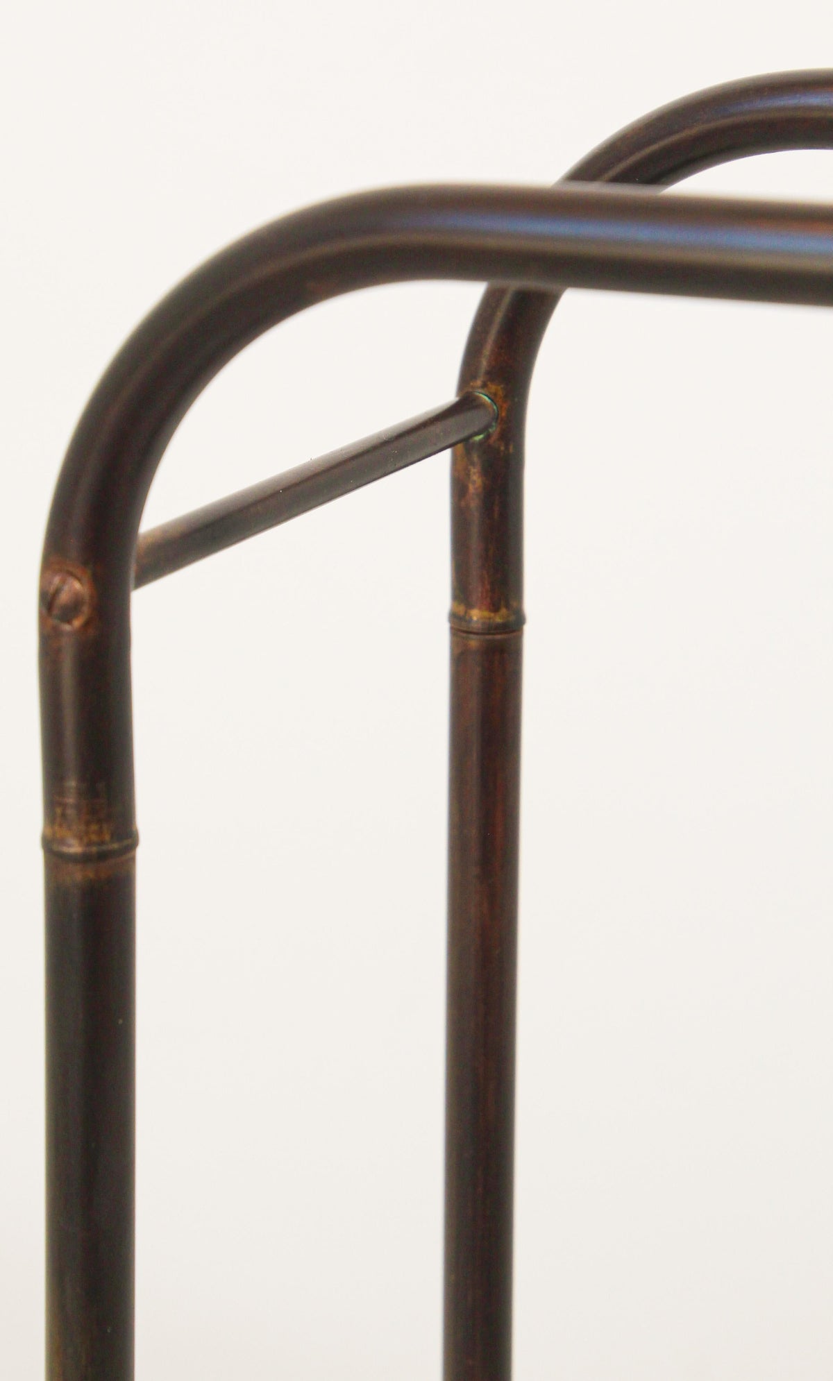 Victorian Antique Brass and Cast Iron Umbrella Stand Valet — additional view 5