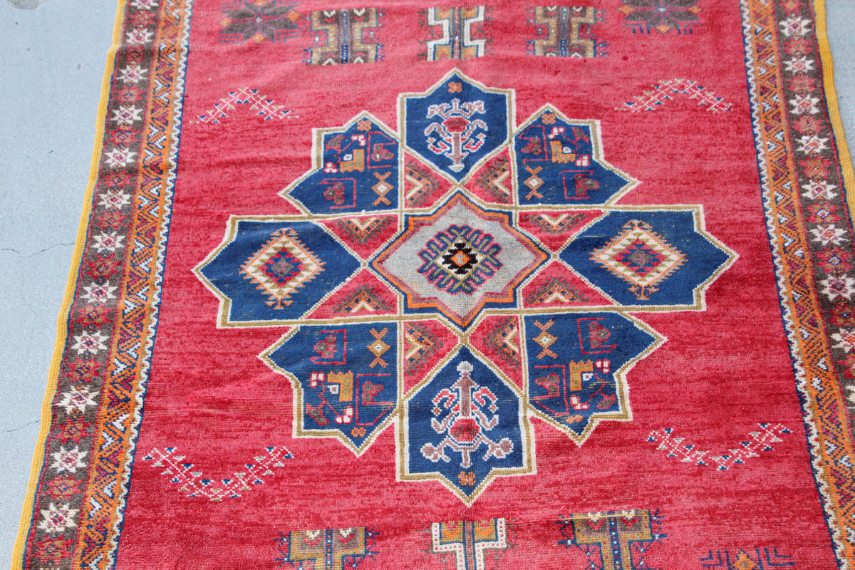 Vintage Handwoven Berber Rug by Weaver Tribes of Morocco, Wool, 1960s — Morocco