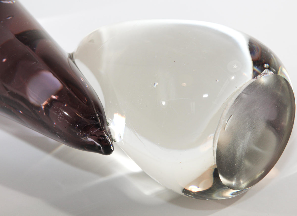 Murano Art Glass Crane Sculpture Hand Blown Venetian Italian Crystal Glass — additional view 7