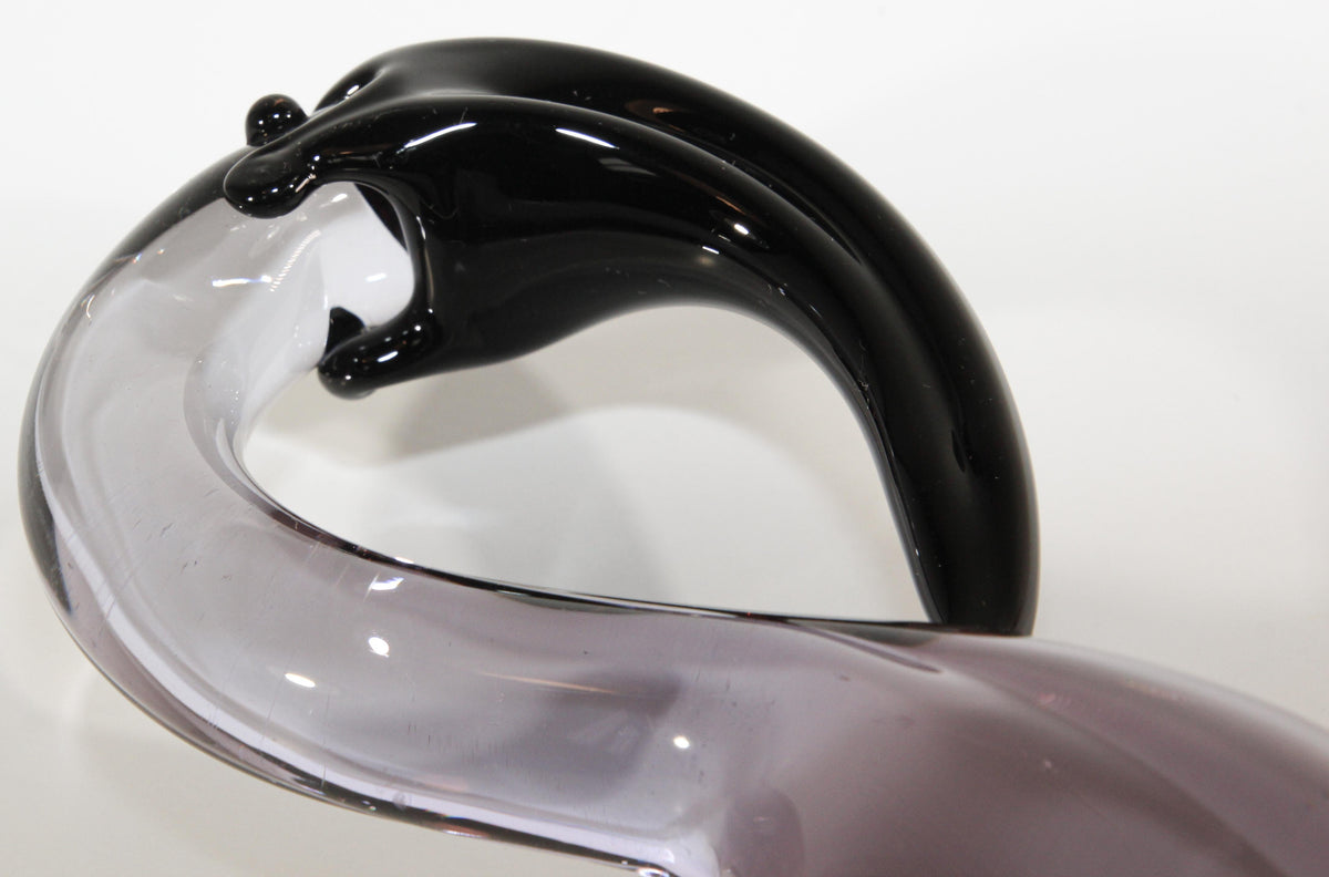 Murano Art Glass Crane Sculpture Hand Blown Venetian Italian Crystal Glass — additional view 18