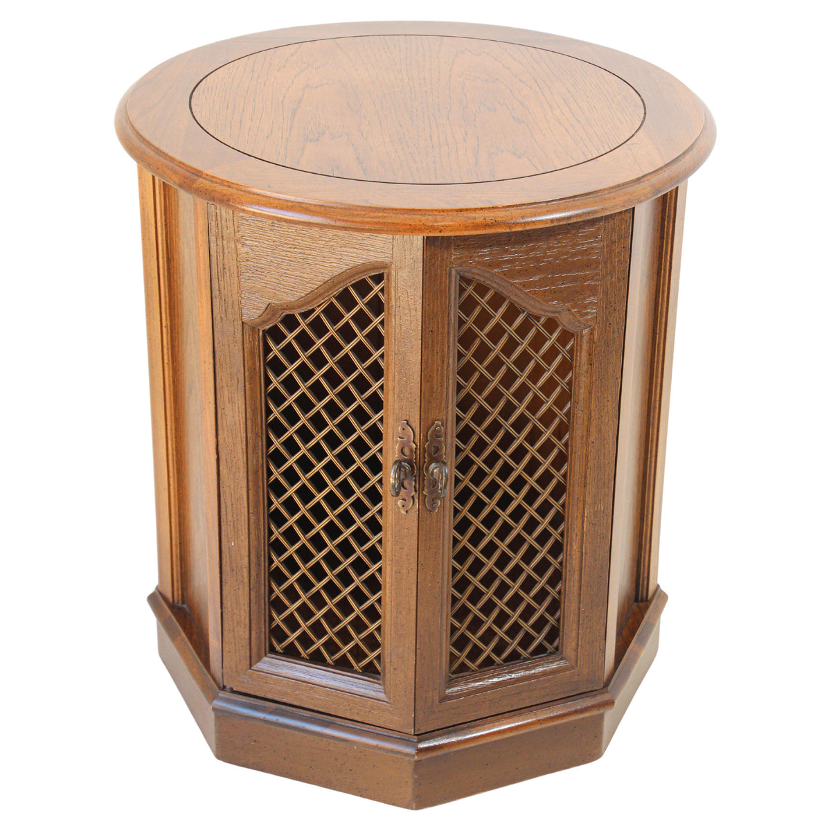 Traditional Barker Bros Moorish Accent Side Table Cabinet — United States