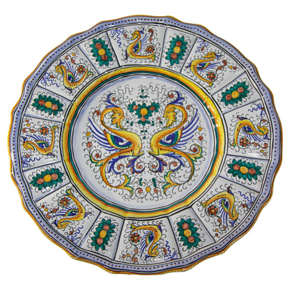 Majolica Deruta Raffaellesco Decorative Ceramic Wall Plate 14'75 inches — main image