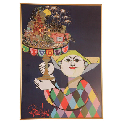 Vintage Bjorn Wiinblad Tivoli Gardens Poster Copenhagen, Denmark, 1981 — additional view 2