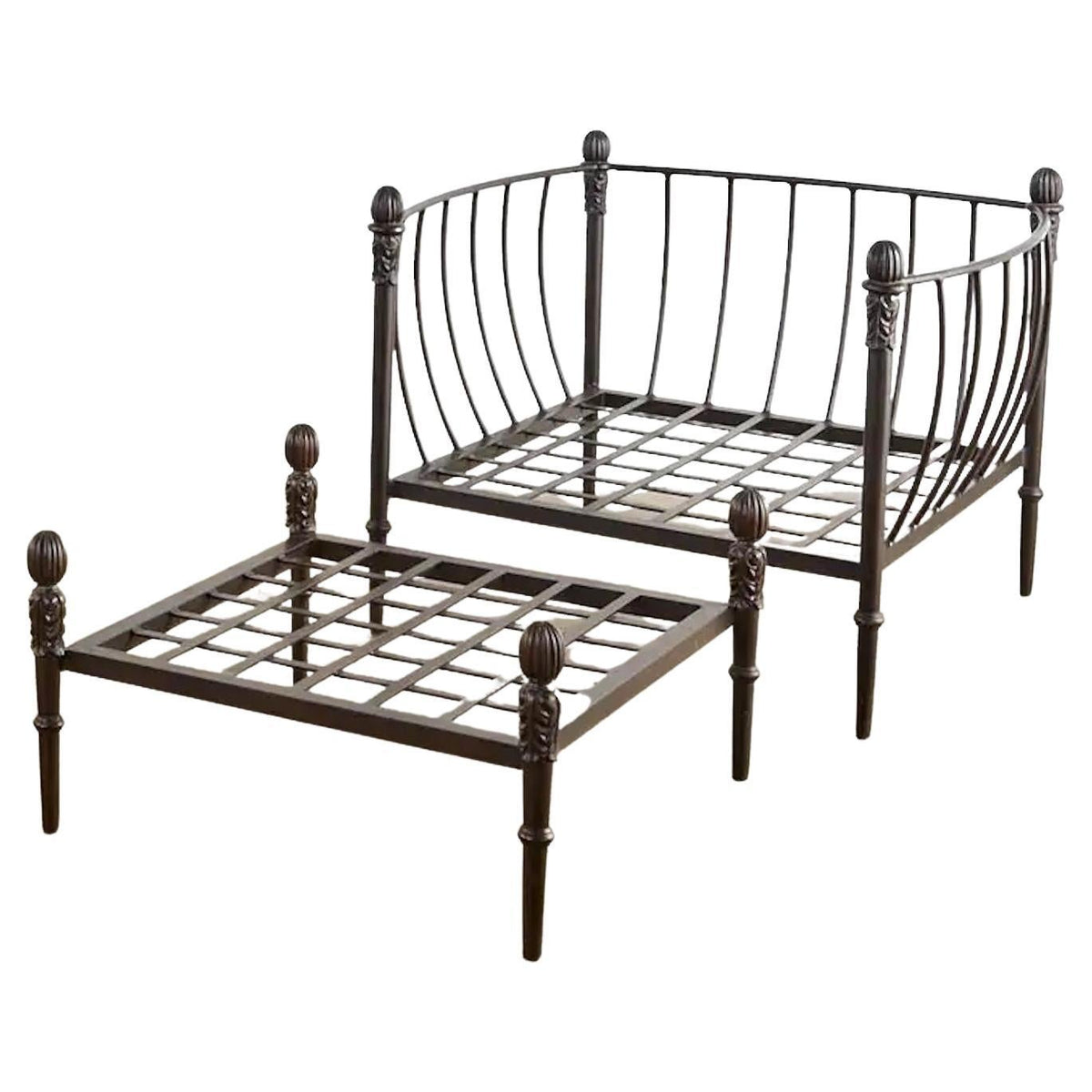 Michael Taylor Style Montecito Bronze Aluminum Lounge Chair & Ottoman, 1980s — detail view 18