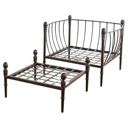 Michael Taylor Style Montecito Bronze Aluminum Lounge Chair & Ottoman, 1980s — detail view 18