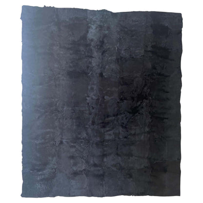 Minotti Alps Rug, Black Sheepskin, Hand-Crafted, Modern Design, Italy
