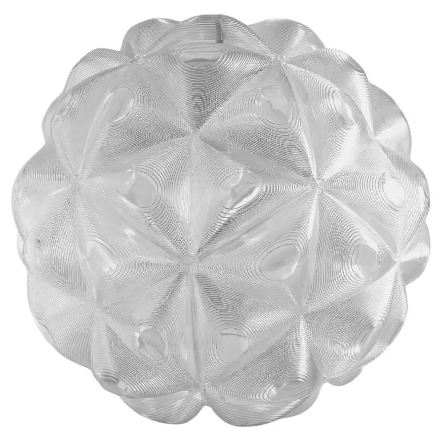 Tom Dixon Lens Clear Polycarbonate Globe Pendant Chandelier, Discontinued