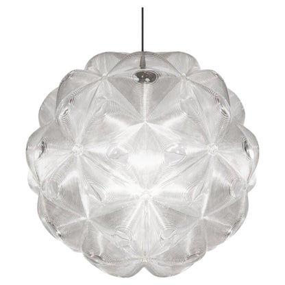 Tom Dixon Lens Clear Polycarbonate Globe Pendant Chandelier, Discontinued