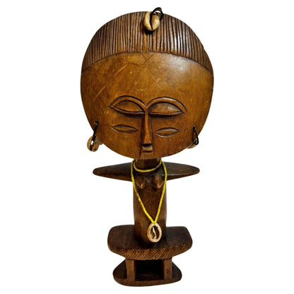 Ashanti Akua’ba Fertility Figure with Cowrie Shells, Ghana, circa 1930 — additional view 13