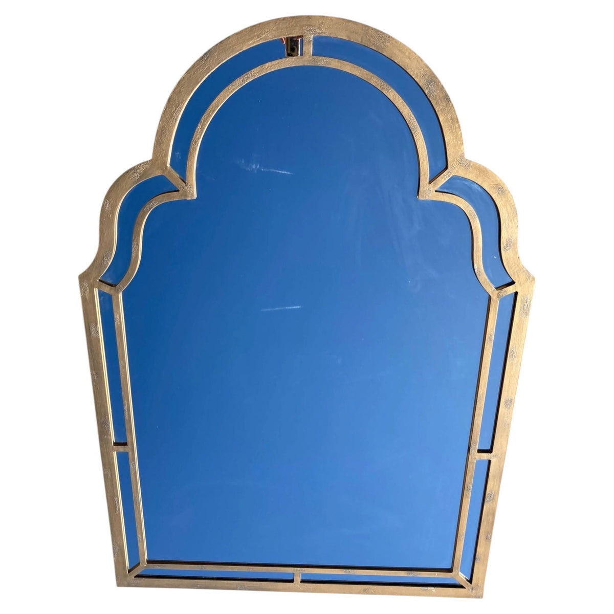 Large Forged Bronze Iron Arched Mirror 6ft 8 Spanish Moorish Colonial style — Mexico