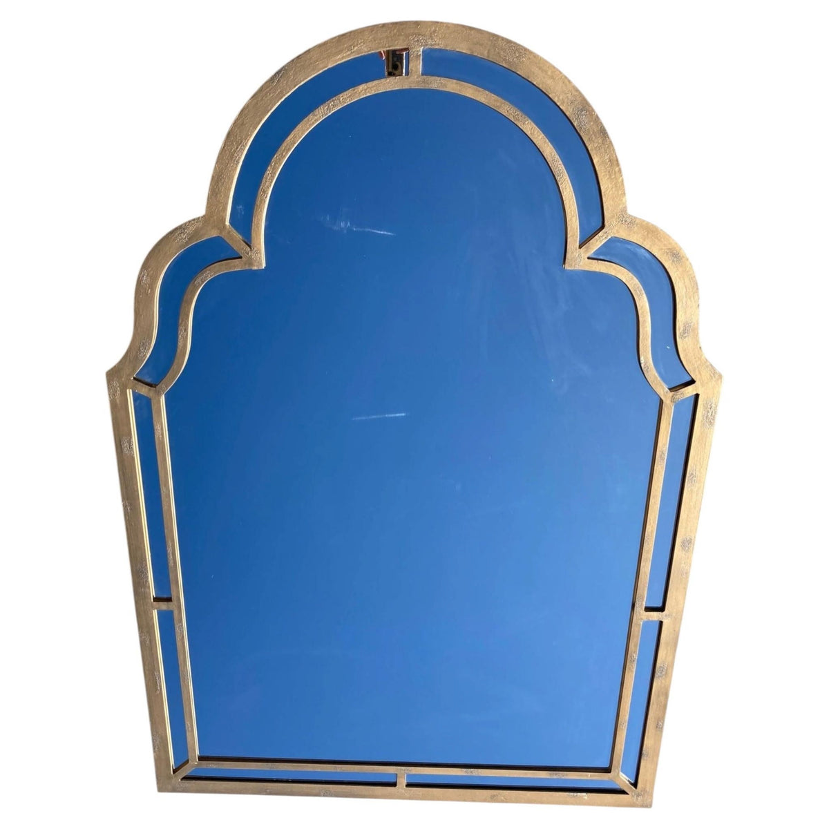 Large Forged Bronze Iron Arched Mirror 6ft 8 Spanish Moorish Colonial style — Mexico