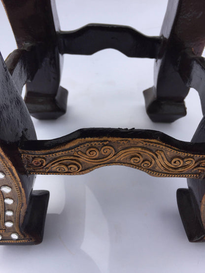 Mid-20th Century Thai Gilded Wood Temple Table Stand, Folk Art Style — additional view 10