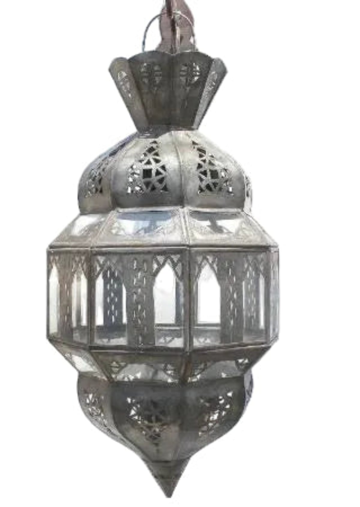 Moroccan Clear Glass Moorish Lantern