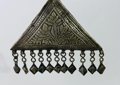 1920s Antique Silver Repousse Talisman Holder from Berber Tribes