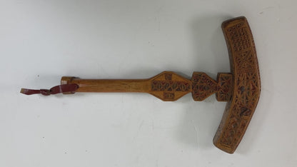 Moroccan Berber Wooden Sugar Hammer Marteau a Sucre Deggaga