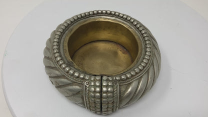 Antique Ethnic North African Moroccan Silver Anklet Ashtray Catchall Dish