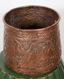 Copper Hand Etched Mameluke Pot Jardiniere