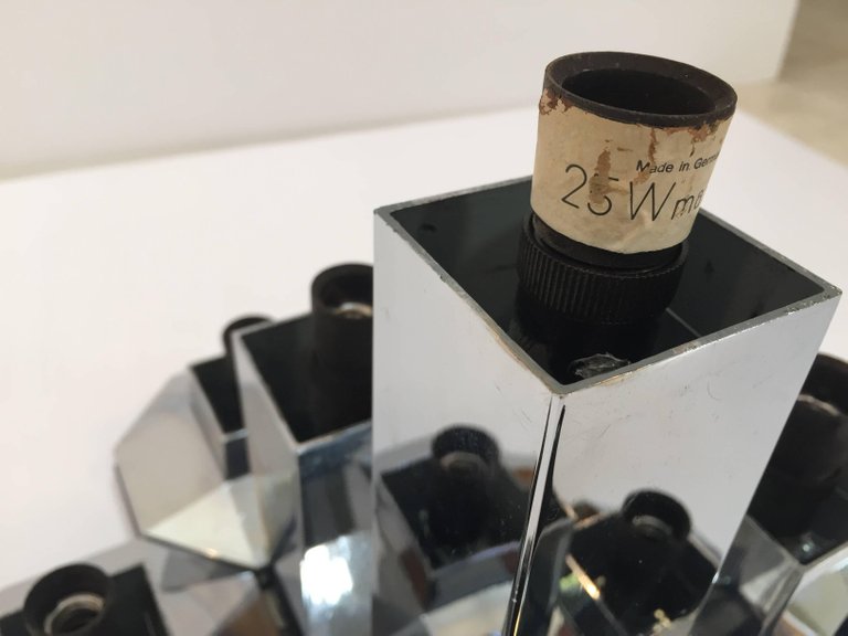 Motoko Ishii for Staff, 1970s Extra Large Modular Wall or Ceiling Lamp