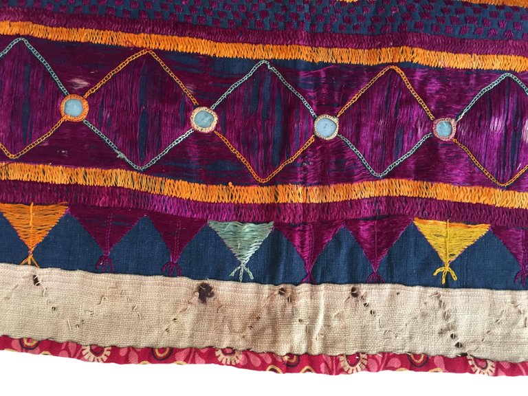 Embroidered Ceremonial Chakla Cloth Hanging Textile