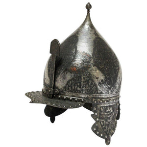 Islamic Indo Persian Kulah Khud Helmet with Arabic Inscription
