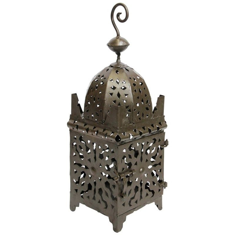 Moroccan Hurricane Metal Candle Lantern